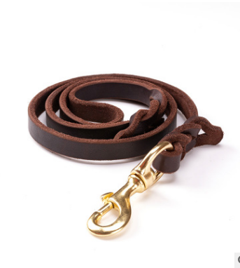 Dog leather leashe