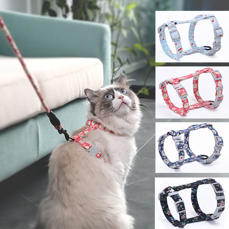 Cat I-shaped chest harness