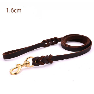 Dog leather leashe